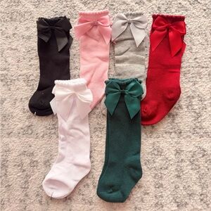 Knee High Bow socks 12-24 month